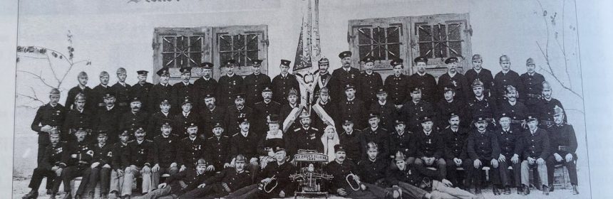 1931 - Mannschaftsbild der Feuerwehr Bruckhäusl