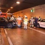 16.06.2017 - Bergeschereneinsatz nach Frontalzusammenstoß im Umfahrungstunnel