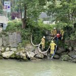 08.07.2021 - Schlauchleitung über die Bahnstrecke?