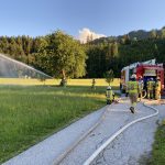 08.07.2021 - Schlauchleitung über die Bahnstrecke?