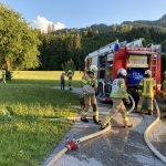 08.07.2021 - Schlauchleitung über die Bahnstrecke?