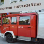 Das LF-B vor dem Gerätehaus.