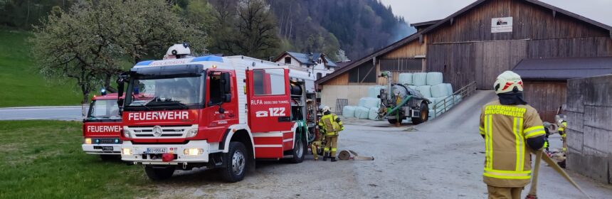 22. April 2022: Gesamtübung Rauchentwicklung Ebnerbauer